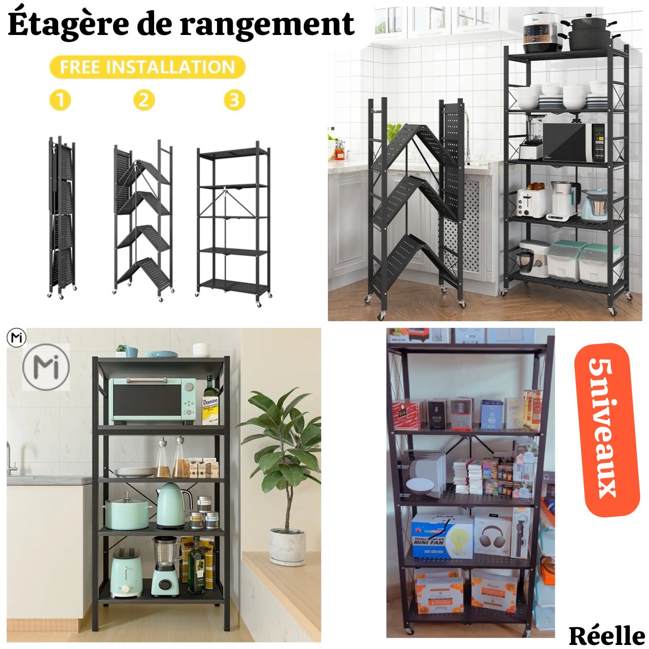 Étagère de rangement