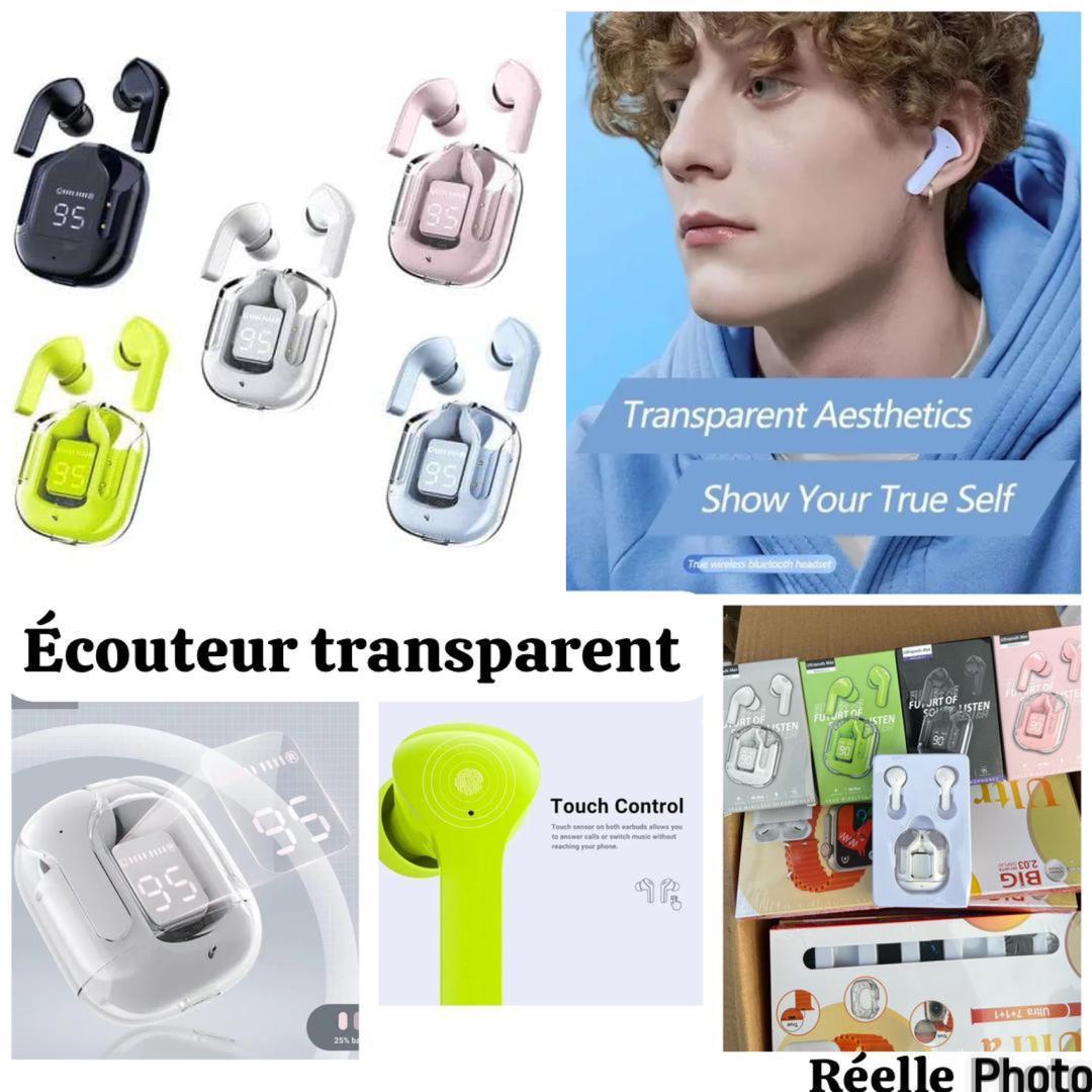 Écouteur transparent