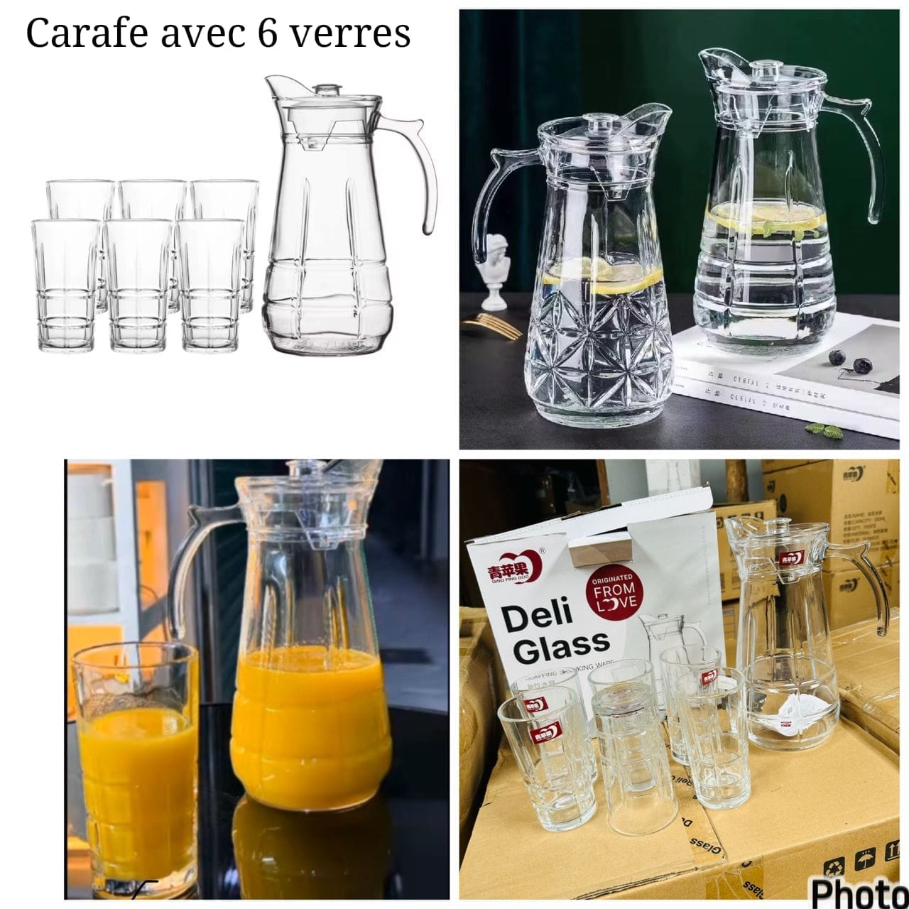 Carafe+ verres
